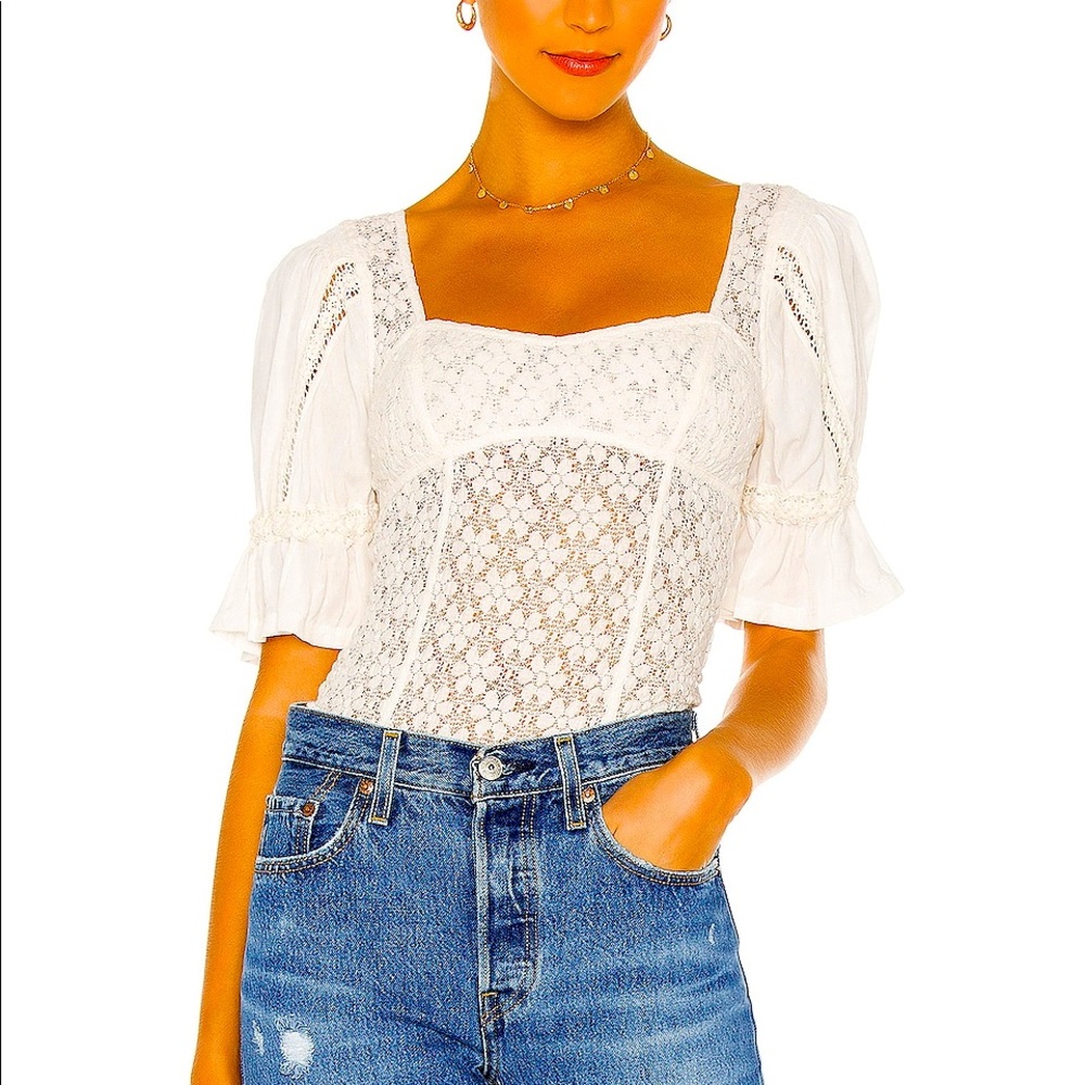 FREE PEOPLE spring fling crochet top!❤️